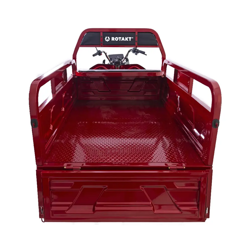 Tricicleta electrica Rotakt Guliver putere 2000W viteza 25 km/h autonomie 68 km baterie Plumb-Acid 72V/58Ah greutate admisa 617kg fara permis - rosu