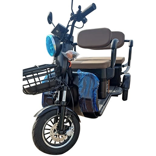 Tricicleta electrica Voltarom TET-0072 motor1800W viteza 25 km/h autonomie 60 km 2 locuri fara permis