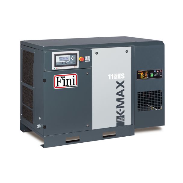 Compresor cu surub Fini K-MAX 11-08 ES 11 kW 8 bar 1700 l/min cu uscator