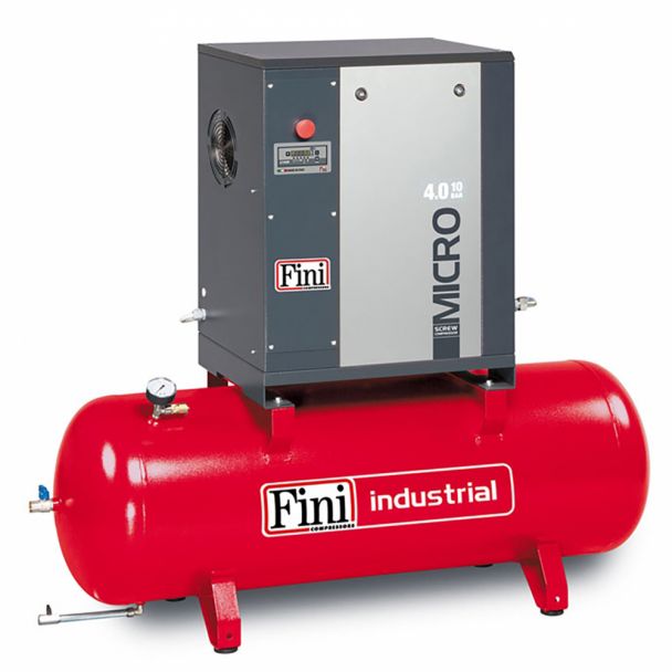 Compresor de aer cu surub Fini MICRO 4.0-10-200 400 V 200 l 4 kW 10 bar 485 l/min