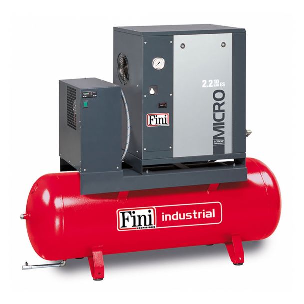 Compresor de aer cu surub Fini MICRO SE 2.2-10M-200 ES 400 V 200 l 2.2 kW 10 bar 240 l/min cu uscator