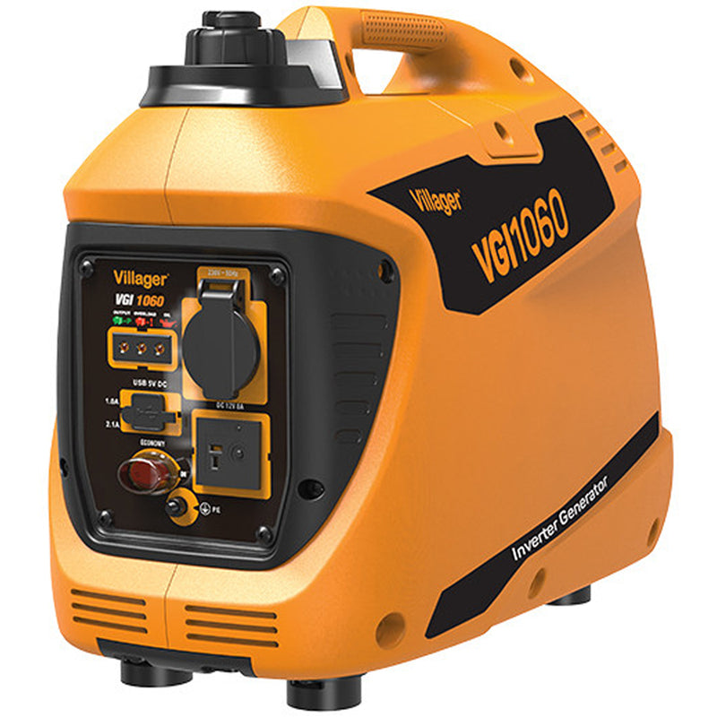 Generator curent Villager VGI 1060 putere 1.0kW 230V tip invertor benzina pornire manuala silentios portabil