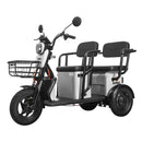 Tricicleta electrica Voltarom APM5 putere 1000 W 20 AH 60V viteza 25 km/h autonomie 40 km fara permis culoare alb