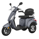Tricicleta electrica Voltarom VM4 putere 1000 W 22 AH 60V viteza 25 km/h autonomie 50 km fara permis culoare gri
