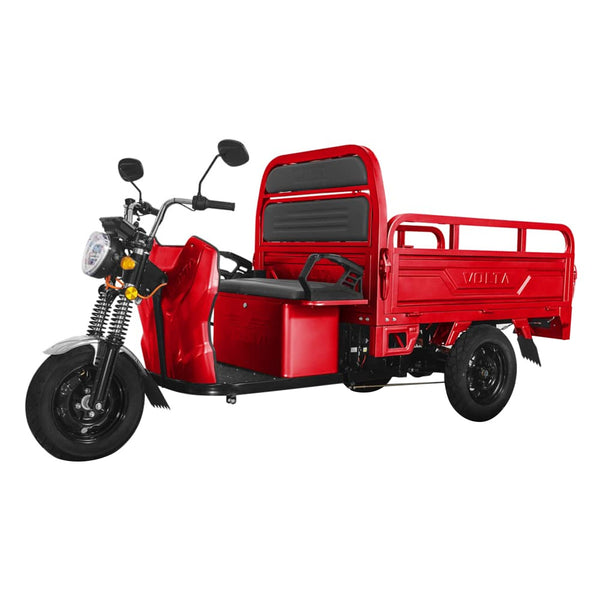 Tricicleta electrica Voltarom Hercules VT5 putere 3900 W 72V 45 AH viteza 25 km/h autonomie 50 km fara permis culoare rosu