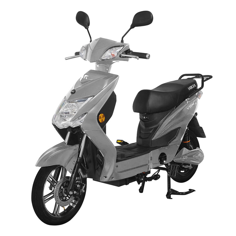Scuter electric Voltarom VSX putere 1050 W 20 AH 48V viteza 25 km/h autonomie 60 km fara permis culoare gri