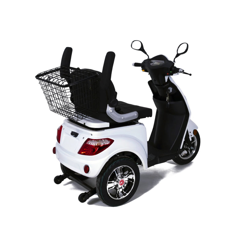 Tricicleta electrica Rotakt Voyager putere 1000W viteza 25 km/h autonomie 49 km acumulatori 60V/20Ah greutate admisa 199kg fara permis