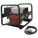 Generator curent pentru sudare industrial AgroPro W220 DC GX motor Honda GX 390 13 CP putere maxima 6.5 kVA benzina trifazat kit sudura
