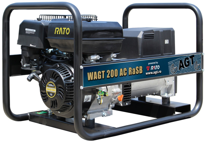Generator sudura WAGT 200 AC RaSB putere 7 kW monofazat benzina pornire manuala rezervor 6.5 L