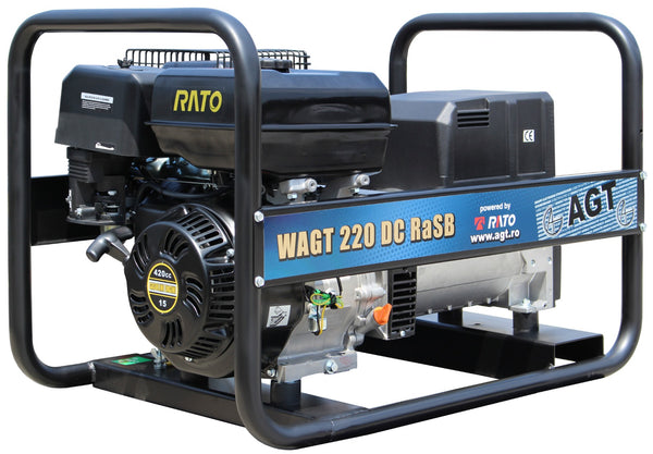 Generator sudura WAGT 220 DC RaSB putere 6.5 kW trifazat benzina pornire manuala rezervor 6.5 L