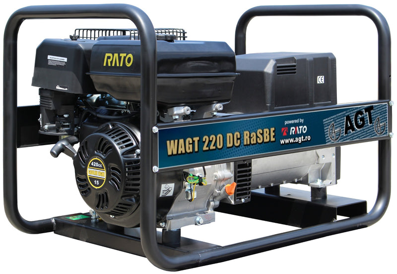 Generator sudura WAGT 220 DC RaSBE putere 6.5 kW trifazat benzina pornire electrica rezervor 6.5 L