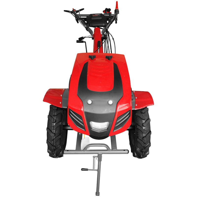 Motocultor Weima cu Diferential WM1100BE-6 Motor 12 CP Diesel 6 viteze Latime lucru 140 cm Pornire electrica roti metal cultivator plug reversibil 5l ulei