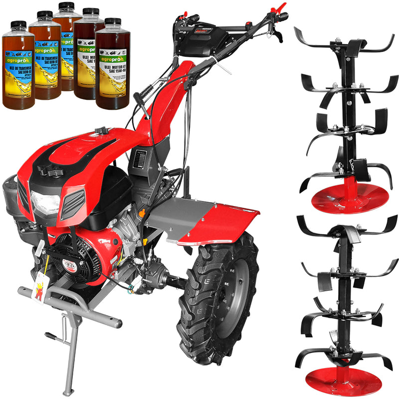 Motocultor Weima cu diferential WM1100F-6 motor 16 CP 6 viteze latime lucru 110 cm freze roti cauciuc reductor usor/greu 5l ulei AgroPro