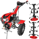 Motocultor Weima cu Diferential WM1100F-6 Motor 16 CP Benzina 6 viteze Latime lucru 110 cm roti metal plug arat rarita reglabila plug cartofi 5l ulei