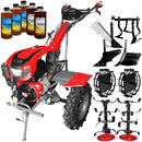 Motocultor Weima cu Diferential WM1100F-6 Motor 16 CP Benzina 6 viteze Latime lucru 110 cm roti metal plug arat rarita reglabila plug cartofi cultivator 5l ulei