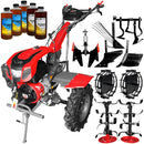 Motocultor Weima cu Diferential WM1100F-6 Motor 16 CP Benzina 6 viteze Latime lucru 110 cm roti metal plug arat rarita reglabila plug cartofi cultivator plug reversibil 5l ulei