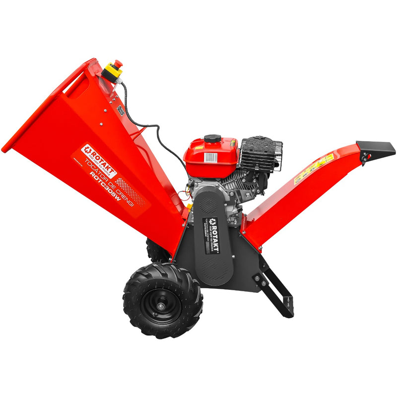 Tocator de crengi Rotakt ROTC305W motor 7 CP benzina capacitate maxima tocare 50 mm roti 13x5.00-9