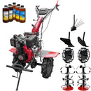 Motocultor Weima WM1100AE-6 pornire electrica motor 7 CP diesel 6 viteze latime lucru 110 cm freze roti cauciuc 4.00-10 reductor usor/greu roti metal plug arat rarita reglabila plug cartofi 5l ulei