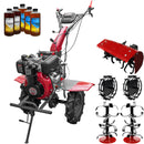 Motocultor Weima WM1100AE-6 pornire electrica motor 7 CP diesel 6 viteze latime lucru 110 cm freze roti cauciuc 4.00-10 reductor usor/greu roti metal freza tractata 5l ulei