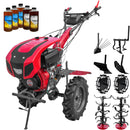 Motocultor Weima WM1100BE pornire electrica motor 10 CP diesel 2+1 viteze latime lucru 135 cm freze roti cauciuc 5.00-12" roti metal plug arat rarita reglabila plug cartofi cultivator 5l ulei