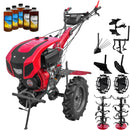 Motocultor Weima WM1100BE pornire electrica motor 10 CP diesel 2+1 viteze latime lucru 135 cm freze roti cauciuc 5.00-12" roti metal plug arat rarita reglabila plug cartofi cultivator plug reversibil 5l ulei