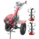 Motocultor Weima WM 1100D-6 cu diferential motor 9.5 CP 6 viteze latime lucru 110 cm freze roti cauciuc 5x12 reductor usor/greu capota cu far roti metal lama cosire 5l ulei