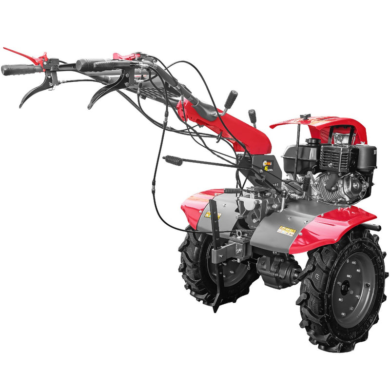 Motocultor Weima WM 1100D-6 cu diferential motor 9.5 CP 6 viteze latime lucru 110 cm freze roti cauciuc 5x12 reductor usor/greu capota cu far roti metal lama cosire 5l ulei
