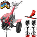 Motocultor Weima WM 1100D-6 cu diferential motor 9.5 CP 6 viteze latime lucru 110 cm freze roti cauciuc 5x12 reductor usor/greu capota cu far roti metal lama cosire 5l ulei