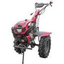 Motocultor Weima WM1100F-6 motor 18 CP benzina 4+2 viteze latime lucru 110 cm freze roti cauciuc 6.50-12" capota cu far ghidon reglabil roti metal plug arat rarita reglabila 5l ulei