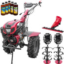Motocultor Weima WM1100F-6 motor 18 CP benzina 4+2 viteze latime lucru 110 cm freze roti cauciuc 6.50-12" capota cu far ghidon reglabil roti metal lama cosire 5l ulei