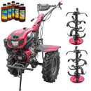 Motocultor Weima WM1100F-6 motor 18 CP benzina 4+2 viteze latime lucru 110 cm freze roti cauciuc 6.50-12" capota cu far ghidon reglabil 5l ulei