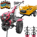 Motocultor Weima WM1100F-6 motor 18 CP benzina 4+2 viteze latime lucru 110 cm freze roti cauciuc 6.50-12" capota cu far ghidon reglabil remorca 5l ulei