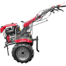 Motocultor Weima WM1100FE-6 cu diferential pornire electrica motor 16 CP benzina 6 viteze latime lucru 110 cm reductor usor/greu roti metal plug arat rarita reglabila 5l ulei