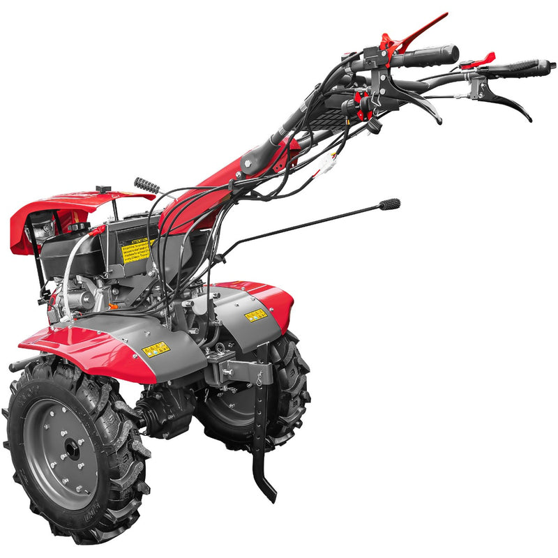 Motocultor Weima WM1100FE-6 cu diferential pornire electrica motor 16 CP benzina 6 viteze latime lucru 110 cm reductor usor/greu roti metal plug arat rarita reglabila plug cartofi cultivator plug reversibil 5l ulei
