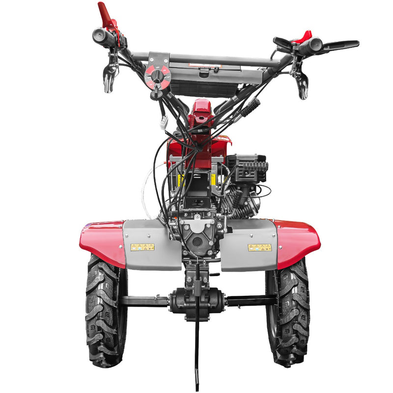 Motocultor Weima WM1100FE-6 cu diferential pornire electrica motor 16 CP benzina 6 viteze latime lucru 110 cm reductor usor/greu roti metal freza tractata 5l ulei