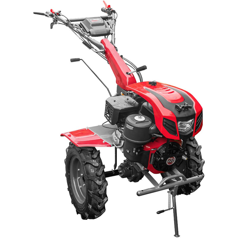 Motocultor Weima WM1100FE-6 cu diferential pornire electrica motor 16 CP benzina 6 viteze latime lucru 110 cm reductor usor/greu remorca 5l ulei