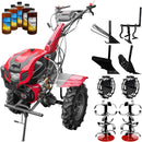 Motocultor Weima WM1100FE-6 cu diferential pornire electrica motor 16 CP benzina 6 viteze latime lucru 110 cm reductor usor/greu roti metal plug arat rarita reglabila plug cartofi cultivator 5l ulei