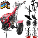 Motocultor Weima WM1100FE-6 cu diferential pornire electrica motor 16 CP benzina 6 viteze latime lucru 110 cm reductor usor/greu roti metal plug arat rarita reglabila plug cartofi cultivator plug reversibil 5l ulei