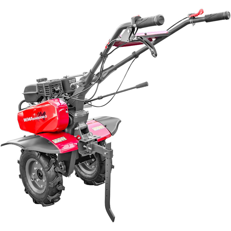 Motosapa Weima WM 900 M-3 motor 7 CP 3+1 viteze latime lucru 80-120 cm freze roti cauciuc roti metal plug arat rarita reglabila plug cartofi 2l ulei