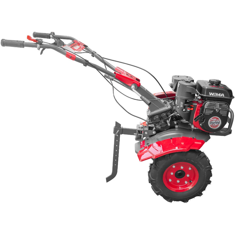 Motosapa Weima WM900 NEW motor 7 CP 2+1 viteze latime lucru 80 cm transmisie fonta freze 2+1+disc roti cauciuc 4.00x8" roti metal plug arat rarita reglabila plug cartofi cultivator remorca 2l ulei