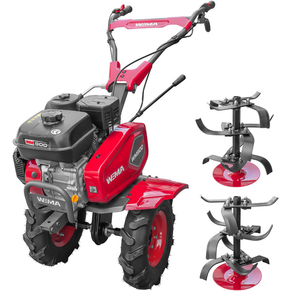 Motosapa Weima WM900 NEW motor 7 CP 2+1 viteze latime lucru 80 cm transmisie fonta freze 2+1+disc roti cauciuc 4.00x8"
