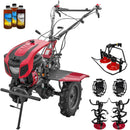 Motocultor cu diferential Weima WM1100C-6 motor 7 CP 6 viteze latime lucru 110 cm freze roti cauciuc reductor usor/greu capota cu far roti metal cositoare tambur rotativ 4l ulei