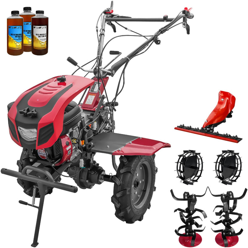 Motocultor cu diferential Weima WM1100C-6 motor 7 CP 6 viteze latime lucru 110 cm freze roti cauciuc reductor usor/greu capota cu far roti metal lama cosire 4l ulei