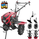 Motocultor cu diferential Weima WM1100C-6 motor 7 CP 6 viteze latime lucru 110 cm freze roti cauciuc reductor usor/greu capota cu far roti metal plug arat rarita reglabila plug cartofi 4l ulei