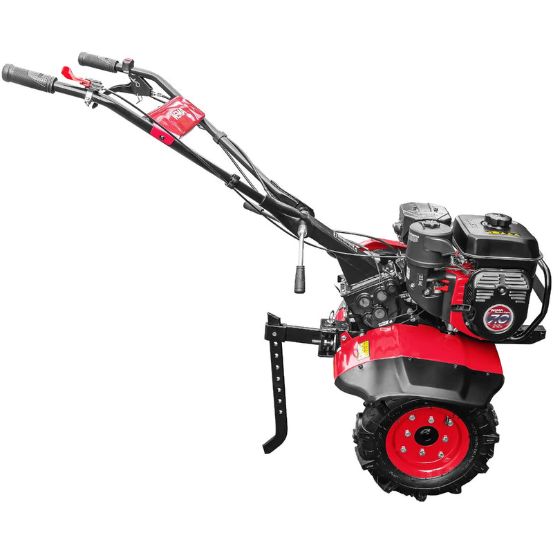 Motosapa Weima WM900 motor 7 CP 2+1 viteze latime lucru 80 cm transmisie fonta freze 2+1+disc roti cauciuc 4.00x8" roti metal plug arat rarita reglabila plug cartofi cultivator remorca 2l ulei