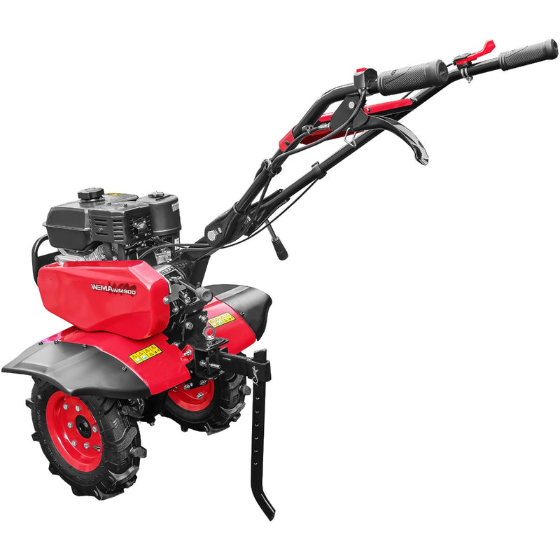 Motosapa Weima WM900 motor 7 CP 2+1 viteze latime lucru 80 cm transmisie fonta freze 2+1+disc roti cauciuc 4.00x8" roti metal plug arat rarita reglabila plug cartofi 2l ulei