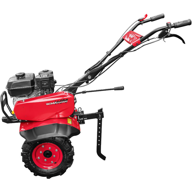 Motosapa Weima WM900 motor 7 CP 2+1 viteze latime lucru 80 cm transmisie fonta freze 2+1+disc roti cauciuc 4.00x8" roti metal plug arat rarita reglabila plug cartofi 2l ulei