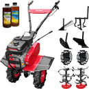 Motosapa Weima WM900 motor 7 CP 2+1 viteze latime lucru 80 cm transmisie fonta freze 2+1+disc roti cauciuc 4.00x8" roti metal plug arat rarita reglabila plug cartofi cultivator 2l ulei