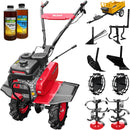 Motosapa Weima WM900 motor 7 CP 2+1 viteze latime lucru 80 cm transmisie fonta freze 2+1+disc roti cauciuc 4.00x8" roti metal plug arat rarita reglabila plug cartofi cultivator remorca 2l ulei