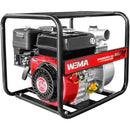 Motopompa apa curata Weima WMQGZ50-30 2" motor 6.5 CP 196 cmc 4 timpi benzina debit 32 mc/h refulare 30 m absorbtie 7 m + Furtun refulare tip pompieri 2" fara racorduri + 1l ulei motor